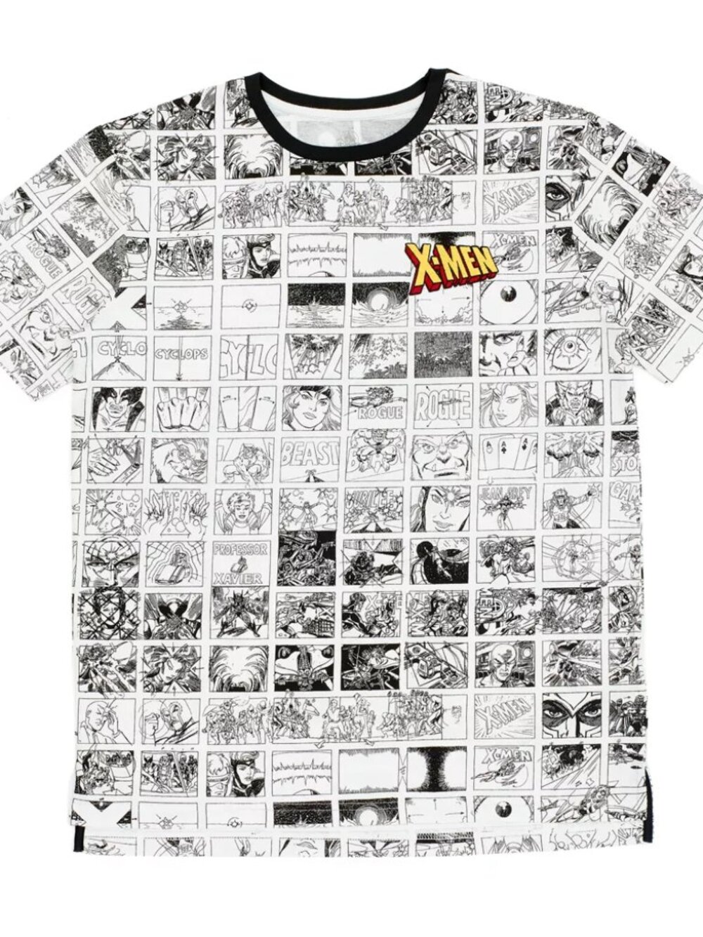 X-Men All Over Comic Print Short Sleeve T-Shirt, Size S (Unisex)